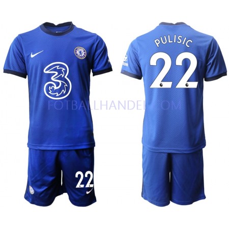 Barn Fotballdrakter Chelsea Christian Pulisic 22 Hjemme 2020-21 Kortermet